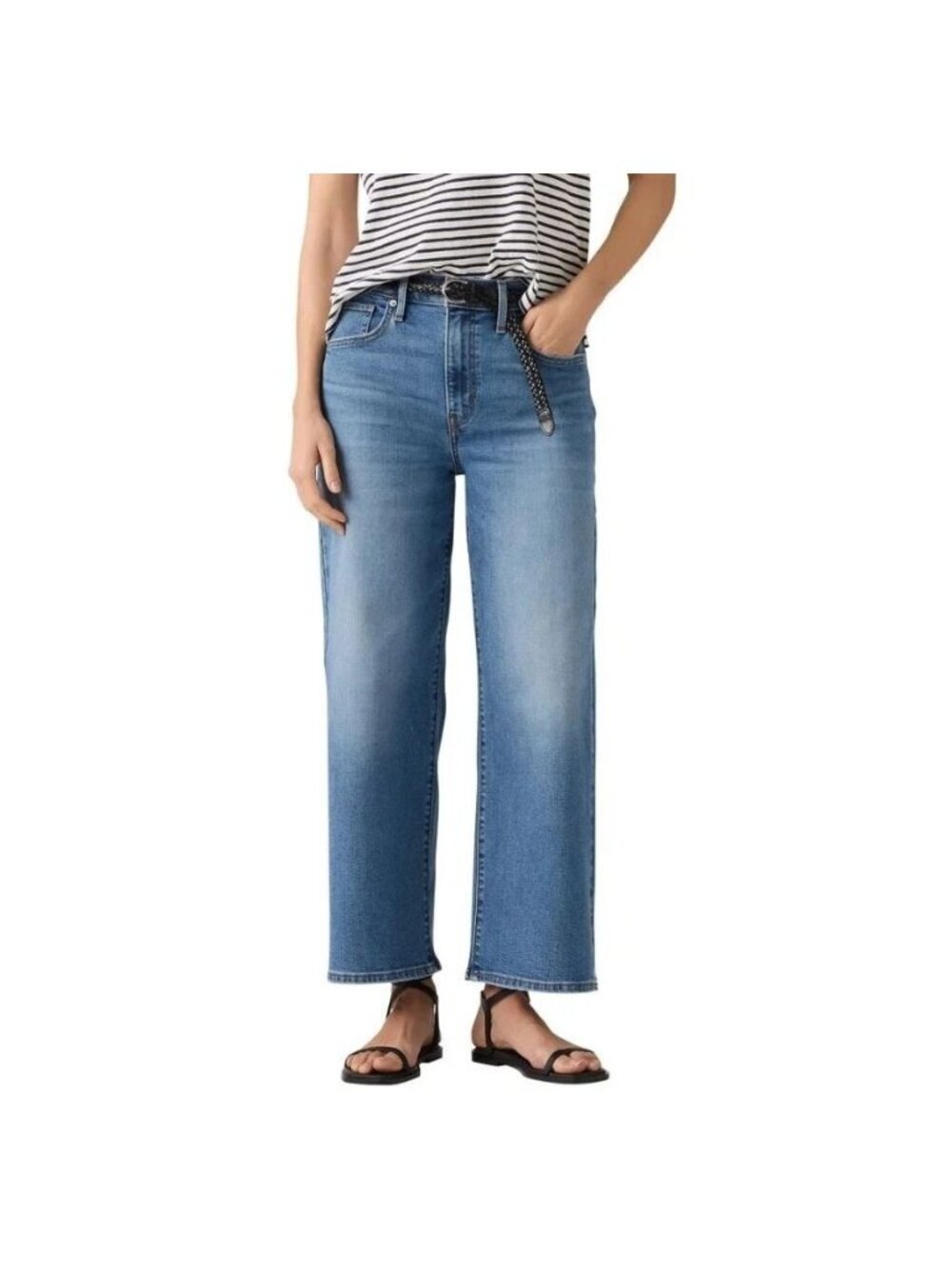 NWT Levi's High-Rise Wide Leg Jeans Women's 32  Loose Fit Through Hip